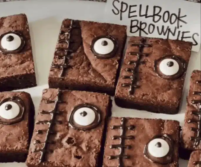 Delicious Halloween party appetizers served on a festive platter