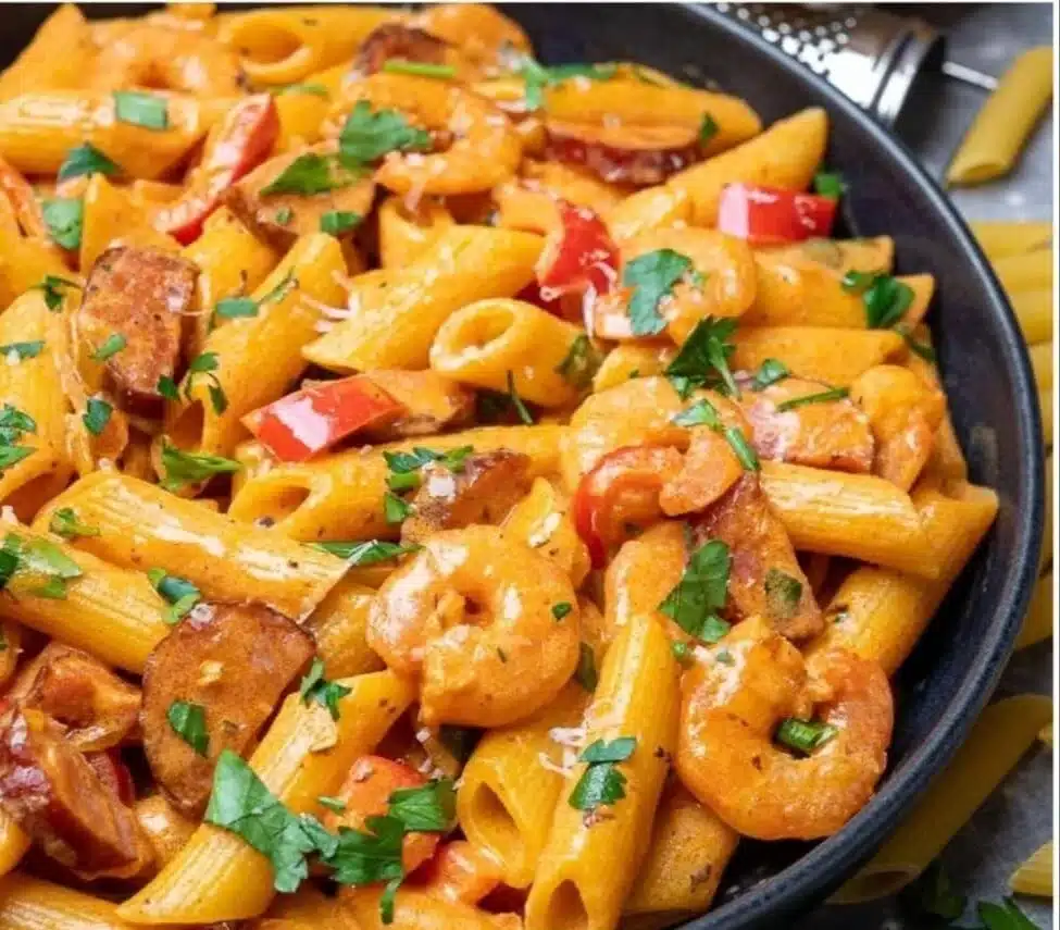 Cajun Shrimp and Sausage Pasta – Skinny Spatula