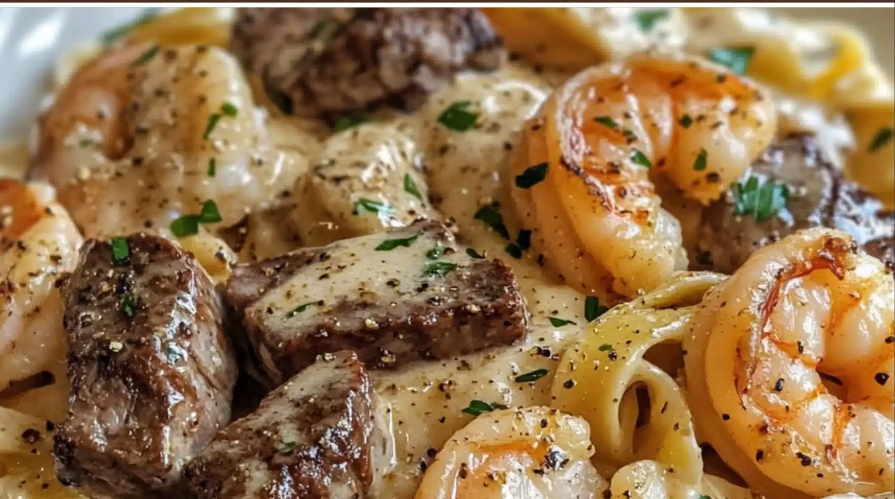 Cajun Shrimp Steak Alfredo Pasta | Creamy, Restaurant-style Dinner Recipe - Etsy