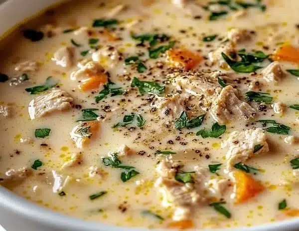 Creamy Italian Ground Chicken Soup: Easy Weeknight Dinner