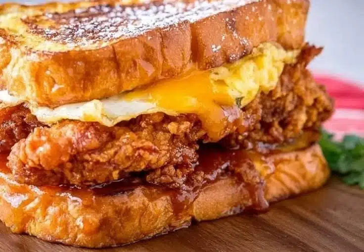 Crispy French Toast Fried Chicken Sandwich