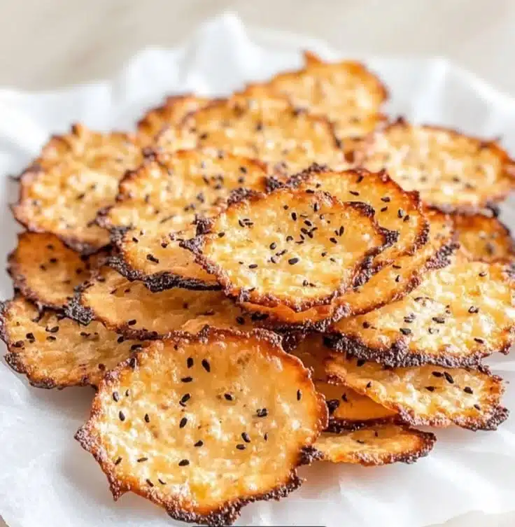 Bowl of crunchy cottage cheese chips ready to enjoy as a healthy snack