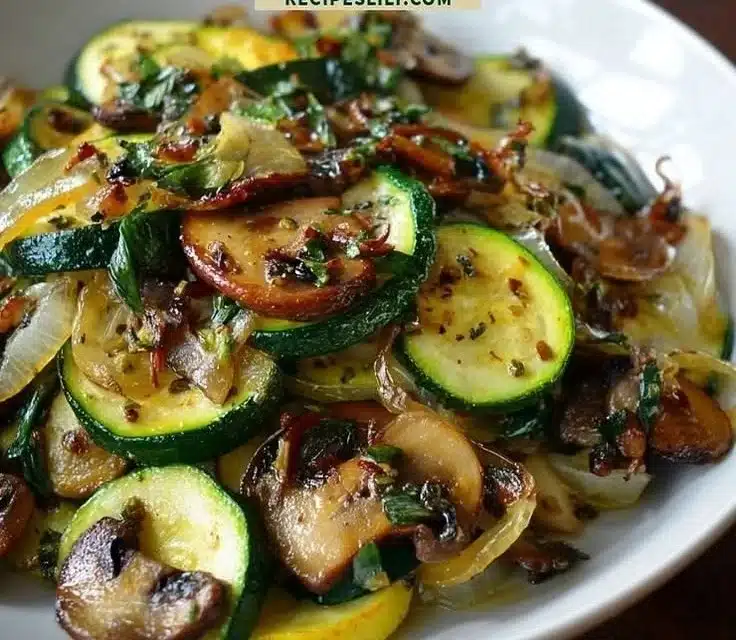 Easy and Delicious Sautéed Zucchini, Mushrooms, and Onions