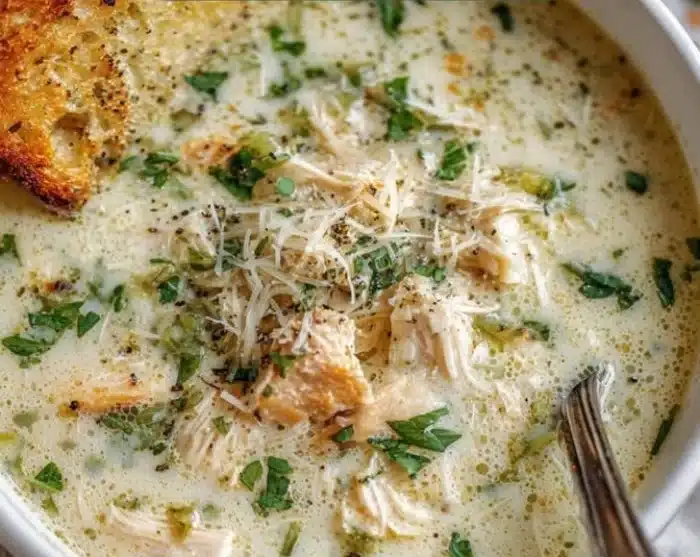 Easy Garlic Parmesan Chicken Chowder Recipe