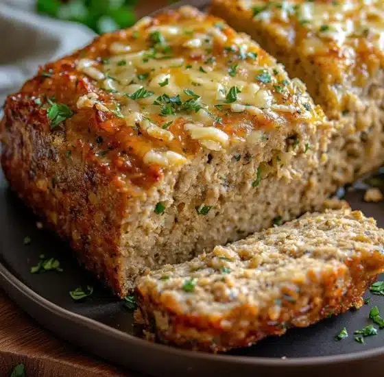 Garlic Parmesan Chicken Meatloaf