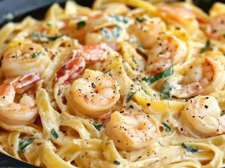 Delicious creamy fish and shrimp pasta recipes from Pinterest for dinner ideas.