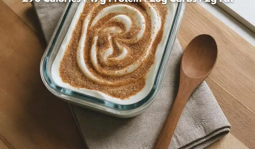 Snickerdoodle Cheesecake Yogurt Bowl for a Protein-Packed Breakfast